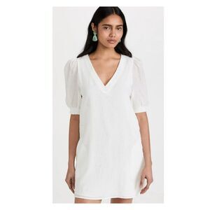 BB Dakota Steve Madden Fields of Gold White Shift Dress Size Medium